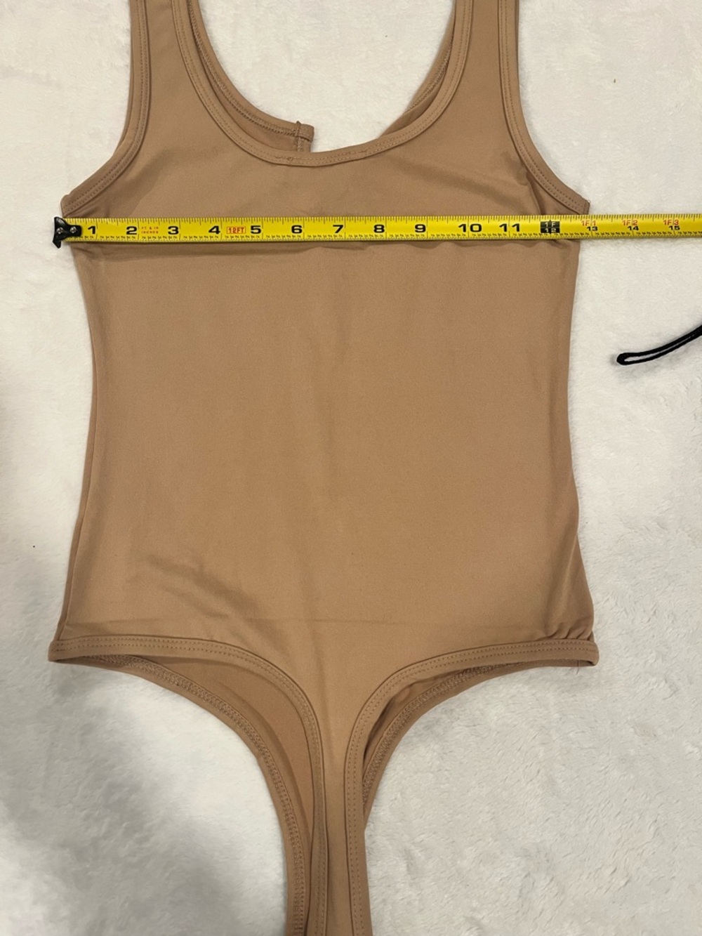 BRAND NEW Tan Zenana Bodysuit - Size Small - Picture 7 of 9